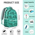 thumbnail image 3 of Tropical Leopard Backpack Cute Animal Print, Modern Cheetah Pattern School Bag for Students and Daily Use, 3 of 3