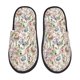 thumbnail image 1 of Fotbe Floral Pantuflas Peludas para Mujer con Estampado, Zapatillas de Peluche, Zapatos de Invierno para Casa, Uso Interior y Exterior-Medium, 1 of 8