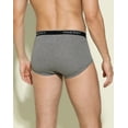 thumbnail image 3 of INNERSY Mens Briefs Breathable Cotton Underwear for Men 4 Pack(2XL,Black/White/Gray), 3 of 7