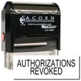 thumbnail image 1 of Large Self-Inking Authorizations Revoked Stamp with Orange Ink, 1 of 4
