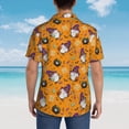thumbnail image 6 of Xecao Halloween Witches Gnome print Hawaiian shirt - a stylish short-sleeve button-down for men, perfect for casual beach and tropical outings., 6 of 9