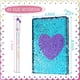 thumbnail image 2 of Cuaderno de lentejuelas Outus para niñas con bolígrafos de tinta de gel de 4 colores, 2 of 7
