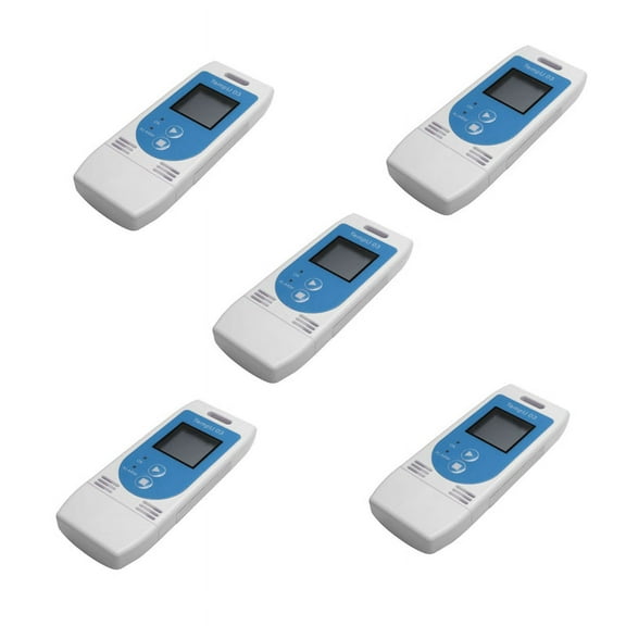 5X USB Temperature Humidity Data Logger Reusable RH TEMP Data Logger Recorder Humiture Recording Meter