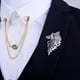 thumbnail image 2 of Broche de Metal Salvador 2 Piezas para Hombre Accesorios de Horquilla, 2 of 10