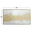 thumbnail image 4 of CosmoLiving by Cosmopolitan Gold Canvas Abstract Long Horizontal Living Room Framed Wall Art with Glitter Flakes, 65" x 2" x 36", 4 of 12