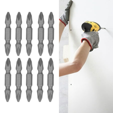 

EBTOOLS Hand Tools Screwdriver Bit Electric Dual-Head Strong Magnetic /4 Hand Tool Hardware 50mm Dual-Head Screwdriver Bit