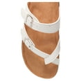 thumbnail image 3 of Time and Tru Women’s Toe Thong Footbed Slide Sandals, Wide Width Available, 3 of 6