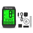 thumbnail image 1 of 5 Language Bicycle Speed Meter Waterproof Cycling Mileometer Multi-functional Bike Speedometer Full Screen Backlight Cycling, 1 of 8
