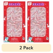 (2 pack) Brach's Mini Peppermint Holiday Candy Canes, Christmas Candy, 100ct Box