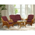thumbnail image 5 of SK New Interiors Jam Lounge Armchair ECO Natural Rattan Wicker Handmade Design w/ Dark Brown Cushion, Colonial, 5 of 6