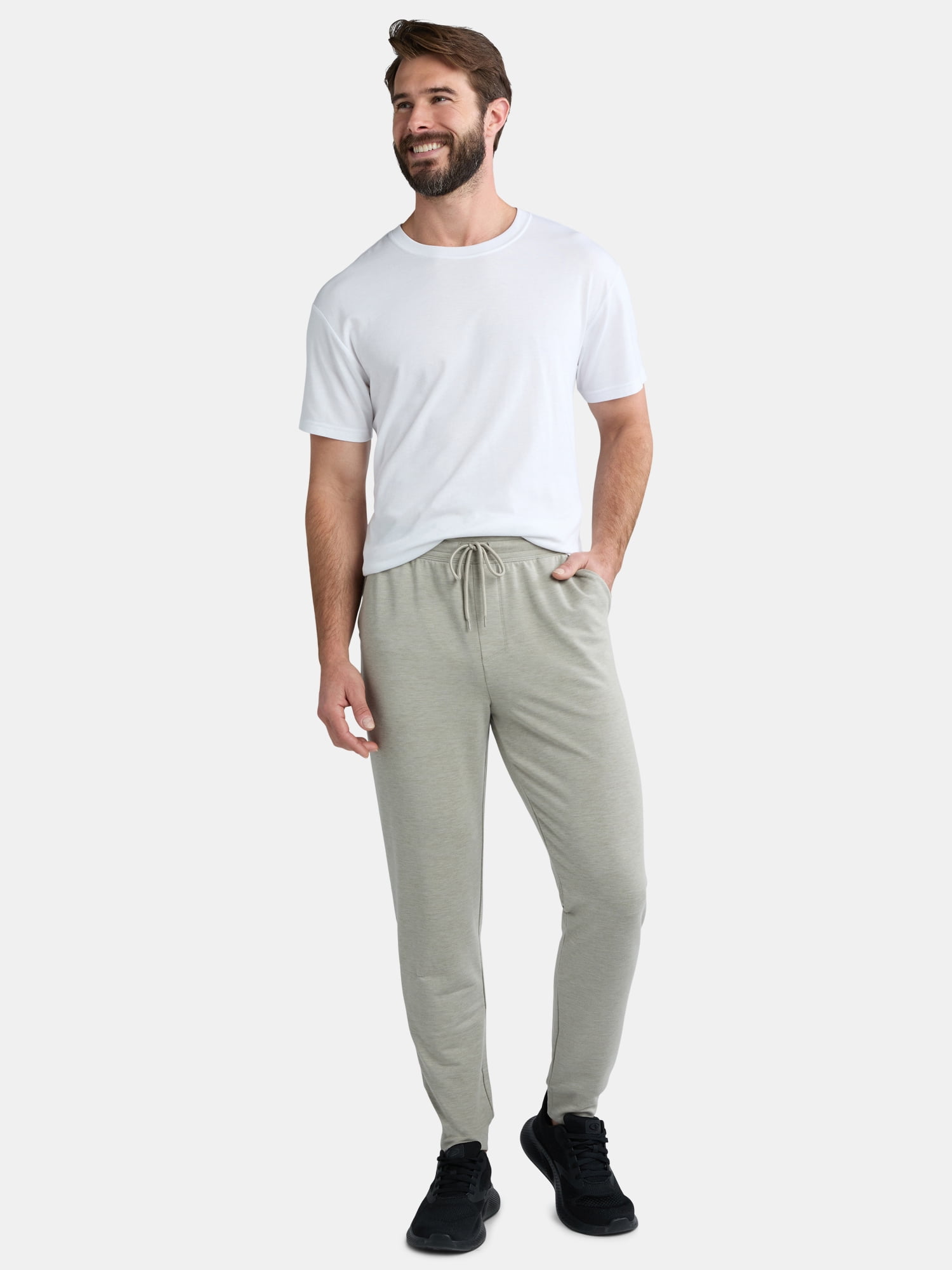 Athletic Works Men's and Big Men's Active Knit Jogger Pants, Sizes XS-5XL