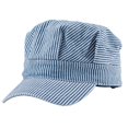 thumbnail image 2 of Casquette de Train Vintage Bleu Clair Rayé pour Adulte, 2 of 2