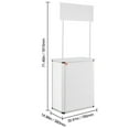 thumbnail image 6 of KFFKFF 30.91"x14.96"x71.46" Folding Trade Show Display Podium Table Counter Stand, 6 of 9