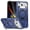 Blue, variant on Armor Stand Case for iPhone 17 Pro,[Compatible with MagSafe] Military Shockproof Rugged Phone Case,Magnetic with Car Mount,Built in 360° Rotatable Ring Kickstand,Red