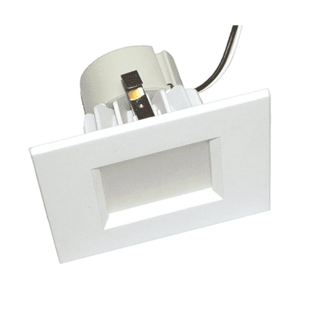 

Perlglow 4-inch Retrofit Square Downlight Luminaire White Finish Smooth Retrofit LED Recessed Lighting Fixture With E26 Adapter Dimmable 12W=75W 900 Lumens CRI 90+ IC Rated Cool White 4100k