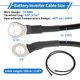 thumbnail image 3 of 1 Pc Cable Inversor de Batería 10 AWG Gauge 3.5FT 3/8" Lug 5/16" Lug Cable de Batería Universal para Automóvil Vehículo Barco RV Solar Cobre Estañado Negro, 3 of 7