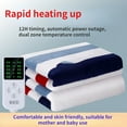 thumbnail image 2 of Couverture électrique en flanelle douce pour chauffage électrique Couverture d'hiver, 2 of 5