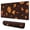 Orange Halloween Spooky, variant on Long Mouse Pads for Desk,Orange Halloween Ghosts Desk Mats on Top Of Desks, Desk Mouse Pad Extra Large with 3mm Non-Slip Base and Stitched Edge for Gaming,Office,Work,Home 47.3x23.6in