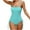 A-Green, variant on Women's One Piece Swimsuits Side Tie Open Back Bathing Suit Tummy Control Adjustable Spaghetti Straps High Cut Swimwear B-Purple