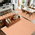thumbnail image 5 of Peach Fuzz Area Rugs 3x5 for Living Room, Farmhouse Solid Orange Color Modern Art Non Slip Washable Rug Runner, Low Pile Indoor Floor Carpet Mat Bathroom Rugs for Bedroom, Kids Room, 5 of 9