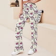 thumbnail image 2 of Hello Kitty Women's Wide Leg Yoga Pant Comfy Loose Sweatpants High Waist Lounge Casual Athletic Pant Workout Joggers Pant, 2 of 7