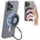 thumbnail image 1 of wonima11 MagOne Ultra (Ring Edition) Phone Grip Stand with Replaceable Metal Finger Ring, Removable Magnetic Ring Holder Kickstand Loop, Double-Sided Magnetic Accessories for Phone-Black, 1 of 1