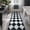 Black/Grey-2' x 6' (Rectangular), variant on Checkered Print 2x3 Samall Area Rugs For Entryway  Washable Stain Resistant Kitchen Rug Non Slip Ultra Thin Bath Mat Plaid Moroccan Alfombra Bedroom Laundry Sink (brown/black)