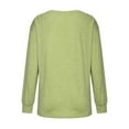 thumbnail image 5 of Womens Long Sleeve Tops Valentine's Day Crewneck Sweatshirts Shirts Trendy Fall Outfits Green XL, 5 of 5