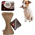 thumbnail image 3 of SPOT Dura-Fused Small Bone Leather Dog Toy, Durable Chew Toy with Squeaker & Double-Stitched Seams for Moderate Chewers, Small & Medium Dogs, 7in, 3 of 19