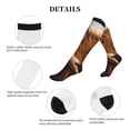 thumbnail image 5 of Lsque Countryside Sunflower Cow Pattern Sport Compression Socks for Men & Women 15-20 mmHg Knee High Nurse Pregnant Running Medical and Travel Athletic, 5 of 6