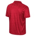 thumbnail image 3 of Men's Colosseum Red Wisconsin Badgers Sublimated Golf Polo, 3 of 3
