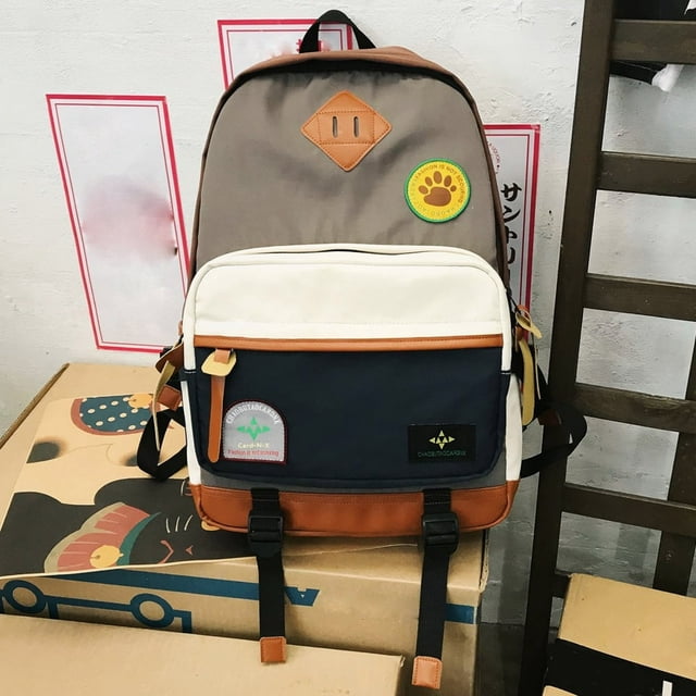 Couple Fashion Nylon Backpack Student Bag Sports Leisure Computer Travel Bag