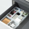 thumbnail image 3 of Drawer Organizer Tray, Plastic Divided Bins for Office and Home Storage, Stackable Design with Detachable Partition, 3 of 7