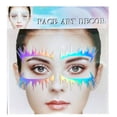 thumbnail image 1 of Fiudx Facial Facials, Calcareous Artísticas, Parlor Adhesivos de Belleza, Tatuajes Reutilizables para Fiestas, para Festivales y Bodas, Estilo para Mujeres y Niñas, Glamorous Instantaneo., 1 of 1