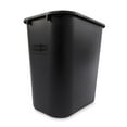 thumbnail image 2 of Rubbermaid Commercial Products Fg295600Bla Plastic Resin Wastebasket Trash Can for Bedroom Bathroom, Office, 7 Gallon/28 Quart, Black (Pack of 12), 2 of 3