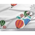 thumbnail image 3 of Soimoi White Cotton Duck Fabric Cloud & Hot Air Balloon Holiday Fabric Prints By Yard 56 Inch Wide, 3 of 3