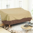 thumbnail image 3 of Housse de Banc de Patio Robuste Housse de Banc de Jardin Imperméable Housse de Mobilier de Pelouse Housse de Sofa d'Extérieur Housse de Mobilier de Pelouse - Beige + Café, 3 of 9