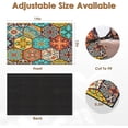 thumbnail image 4 of Boho Coffee Mat for Countertops, Colorful Talavera Modern Dish Drying Mat 2 Pcs for Kitchen Coffee Bar Accessories Fit Under Coffee Maker Espresso Machine Dish Rack Hide Stain Rubber, 4 of 6