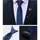 thumbnail image 4 of Xiao Hua Corbata con cremallera para hombre, estilo formal, con clip, de seda, preatada, para graduación, negocios, ajustable, gris oscuro, 4 of 4