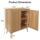 thumbnail image 3 of Yeshouse Gabinete de Buffet con almacenamiento, gabinete de almacenamiento de entrada con puertas decoradas con ratán y estantes ajustables, 3 of 8