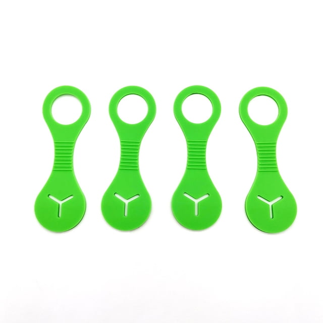 4 unidades (verdes) Clip manos libres para bolsas de excremento de perro, dispensador de bolsas para desechos de mascotas, soporte para bolsas de excremento de perro, soporte para bolsas de excremento