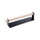 thumbnail image 1 of Portarrollos de papel autoadhesivo sin perforaciones, toallero de madera, estante colgante para cocina y baño, envío rápido, color negro, 1 of 8
