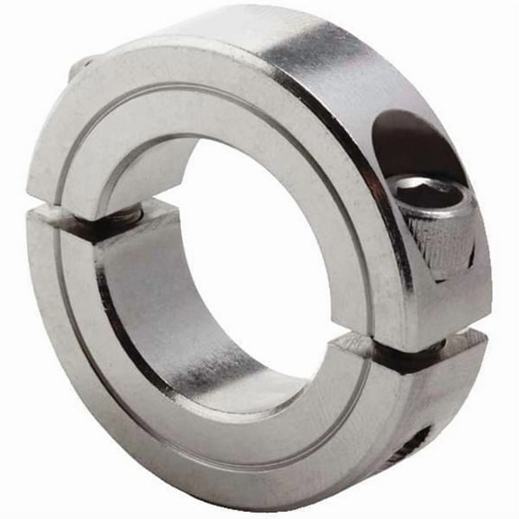 Dayton Shaft Collar,Clamp,2Pc,1 In,SS 1L721