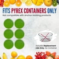 thumbnail image 2 of Tapa de contenedor MRX Solutions de plástico verde de 7.5 pulgadas, paquete de 6, 2 of 6