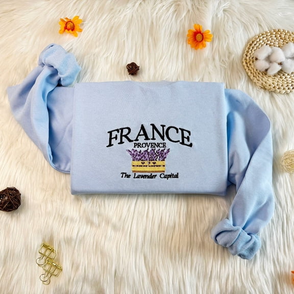 France Provence Embroidered Sweatshirt