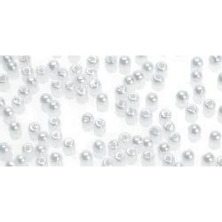 Darice Pearl Beads Round White 3mm