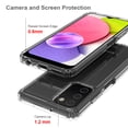 thumbnail image 4 of Xpm Case for Samsung Galaxy A03S Hybrid Transparent Clear Acrylic Back Hard PC Soft TPU Full Protective Bumper Extra Shock-Absorb Cover for Galaxy A03S - Clear, 4 of 7