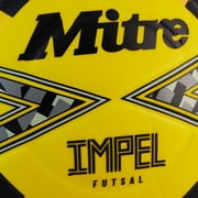 Mitre Impel Futsal Training Soccer Ball – Durable 6-Panel Construction – Soft-Touch Foam & Hyperflow Grooves – for Grass or AstroTurf – Sizes 3 & 4