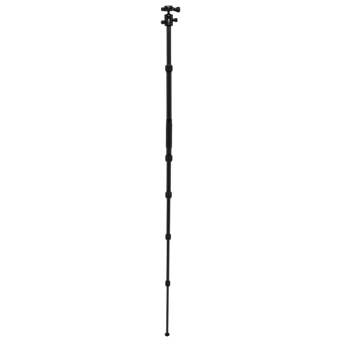 Benro Tripster 1 Series 5-Section Carbon Fiber Travel Tripod/Monopod, Black