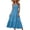 Dark Blue, variant on Women's 2026 Boho Maxi Dresses Smocked Waist Spaghetti Strap Tiered Ruffle Long Flowy Sundress for Beach Vacation